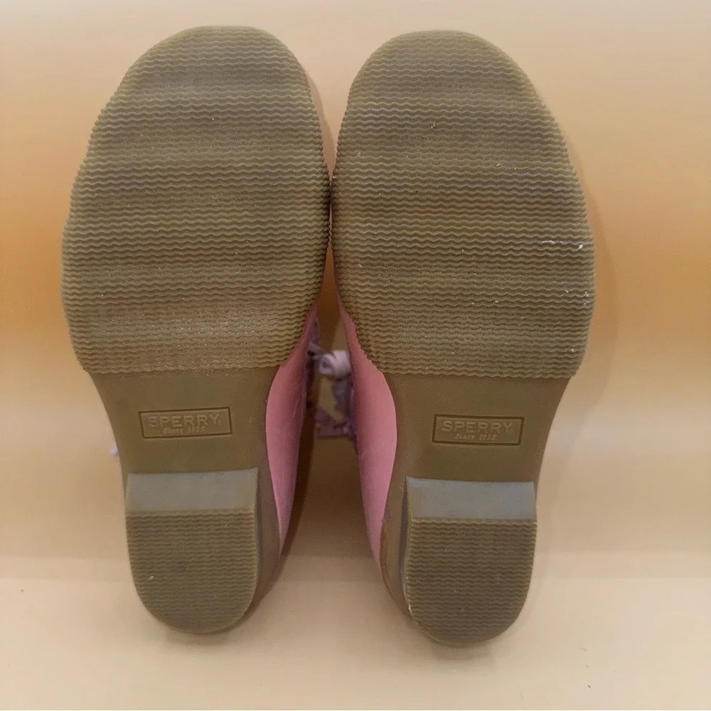 Sperry Rose Pink Saltwater Duck Boot, Women's Size 1,‎ EUC